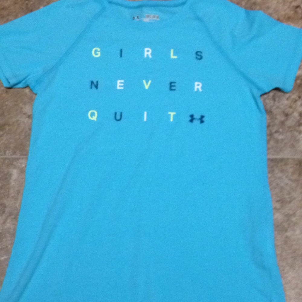 Blue under armour tee shirt